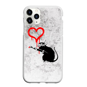 Чехол для iPhone 11 Pro Max матовый с принтом BANKSY в Екатеринбурге, Силикон |  | banksy | heart | бэнкси | сердце