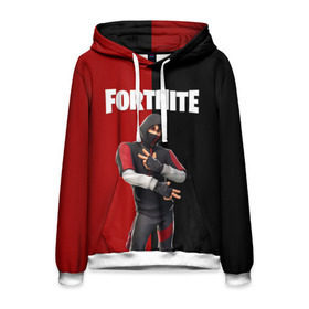 Мужская толстовка 3D с принтом FORTNITE IKONIK в Екатеринбурге, 100% полиэстер | двухслойный капюшон со шнурком для регулировки, мягкие манжеты на рукавах и по низу толстовки, спереди карман-кенгуру с мягким внутренним слоем. | fortnite | fortnite 2 | fortnite x маршмелло | ikonik | marshmello | ninja | ninja streamer | иконик | ниндзя | фортнайт | фортнайт 2 | фортнайт глава 2