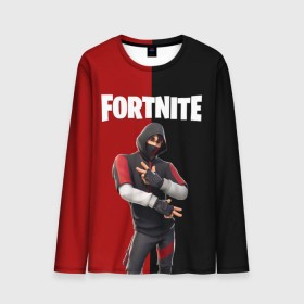 Мужской лонгслив 3D с принтом FORTNITE IKONIK в Екатеринбурге, 100% полиэстер | длинные рукава, круглый вырез горловины, полуприлегающий силуэт | Тематика изображения на принте: fortnite | fortnite 2 | fortnite x маршмелло | ikonik | marshmello | ninja | ninja streamer | иконик | ниндзя | фортнайт | фортнайт 2 | фортнайт глава 2