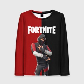 Женский лонгслив 3D с принтом FORTNITE IKONIK в Екатеринбурге, 100% полиэстер | длинные рукава, круглый вырез горловины, полуприлегающий силуэт | fortnite | fortnite 2 | fortnite x маршмелло | ikonik | marshmello | ninja | ninja streamer | иконик | ниндзя | фортнайт | фортнайт 2 | фортнайт глава 2