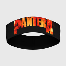 Повязка на голову 3D с принтом Pantera в Екатеринбурге,  |  | american | anselmo | havy metal | pantera | philip anselmo | trash metal | ансельмо | пантера | фил ансельмо