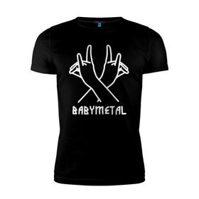 Мужская футболка премиум с принтом BABYMETAL в Екатеринбурге, 92% хлопок, 8% лайкра | приталенный силуэт, круглый вырез ворота, длина до линии бедра, короткий рукав | babymetal | j pop | japan | бэбиметал | дэт метал | каваий метал | моа кикути | судзука накамото | юи мидзуно | япония