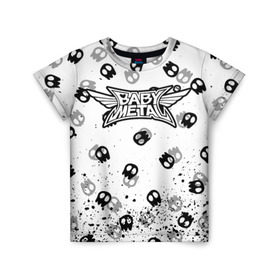 Детская футболка 3D с принтом BABYMETAL в Екатеринбурге, 100% гипоаллергенный полиэфир | прямой крой, круглый вырез горловины, длина до линии бедер, чуть спущенное плечо, ткань немного тянется | babymetal | j pop | japan | бэбиметал | дэт метал | каваий метал | моа кикути | судзука накамото | юи мидзуно | япония