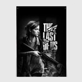 Постер с принтом THE LAST OF US в Екатеринбурге, 100% бумага
 | бумага, плотность 150 мг. Матовая, но за счет высокого коэффициента гладкости имеет небольшой блеск и дает на свету блики, но в отличии от глянцевой бумаги не покрыта лаком | fireflies | look for the light | the last of us | джоэл | игры | одни из нас | цикады | элли