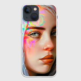 Чехол для iPhone 13 mini с принтом Билли Айлиш в Екатеринбурге,  |  | bilie | billie | eilish | lovely | music | oceaneyes | pop | айлиш | алиш | били | билли | девушка | инди | музыка | океан | пафосная | поп | эйлиш | элиш