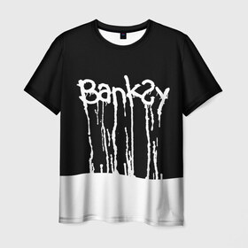 Мужская футболка 3D с принтом Banksy в Екатеринбурге, 100% полиэфир | прямой крой, круглый вырез горловины, длина до линии бедер | art | banksy | street | street art | арт | бэнкси | стрит | стрит арт