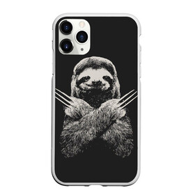 Чехол для iPhone 11 Pro матовый с принтом Slotherine в Екатеринбурге, Силикон |  | animals | wolverine | ленивец | росомаха