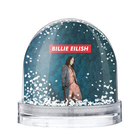 Снежный шар с принтом BILLIE EILISH в Екатеринбурге, Пластик | Изображение внутри шара печатается на глянцевой фотобумаге с двух сторон | bad guy | billie | eilish | ocean eyes | айлиш | билли | девушка | певица | эйлиш