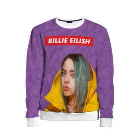 Детский свитшот 3D с принтом BILLIE EILISH в Екатеринбурге, 100% полиэстер | свободная посадка, прямой крой, мягкая тканевая резинка на рукавах и понизу свитшота | bad guy | billie | eilish | ocean eyes | айлиш | билли | девушка | певица | эйлиш