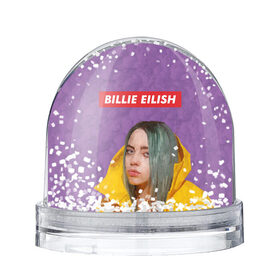 Снежный шар с принтом BILLIE EILISH в Екатеринбурге, Пластик | Изображение внутри шара печатается на глянцевой фотобумаге с двух сторон | bad guy | billie | eilish | ocean eyes | айлиш | билли | девушка | певица | эйлиш