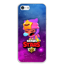 Чехол для iPhone 5/5S матовый с принтом SANDY SPACE (Brawl Stars) в Екатеринбурге, Силикон | Область печати: задняя сторона чехла, без боковых панелей | brawl | bull | colt | crow | game | games | leon | online | penny | poco | sandy | shelly | spike | star | stars | wanted | брав | бравл | браво | звезда | звезды | игра | игры | лого | онлайн | сенди | старс | сэнди