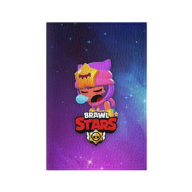 Обложка для паспорта матовая кожа с принтом SANDY SPACE (Brawl Stars) в Екатеринбурге, натуральная матовая кожа | размер 19,3 х 13,7 см; прозрачные пластиковые крепления | brawl | bull | colt | crow | game | games | leon | online | penny | poco | sandy | shelly | spike | star | stars | wanted | брав | бравл | браво | звезда | звезды | игра | игры | лого | онлайн | сенди | старс | сэнди