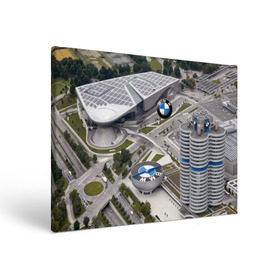 Холст прямоугольный с принтом BMW city в Екатеринбурге, 100% ПВХ |  | bmw | buildings | city | germany | munich | prestige | бмв | германия | город | здания | мюнхен | престиж