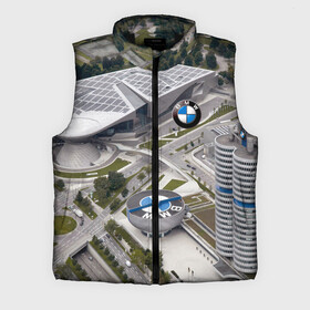 Мужской жилет утепленный 3D с принтом BMW city в Екатеринбурге,  |  | bmw | buildings | city | germany | munich | prestige | бмв | германия | город | здания | мюнхен | престиж