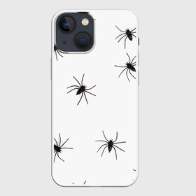 Чехол для iPhone 13 mini с принтом Пауки в Екатеринбурге,  |  | spider | spiders | абстрактный | абстракция | животное | животные | жук | жуки | насекомое | насекомые | паук | паучий | паучки | паучок | природа | фауна