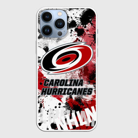 Чехол для iPhone 13 Pro Max с принтом Каролина Харрикейнз в Екатеринбурге,  |  | carolina | carolina hurricanes | hockey | hurricanes | nhl | каролина | каролина харрикейнз | нхл | спорт | харрикейнз | хоккей | шайба