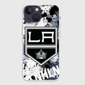 Чехол для iPhone 13 mini с принтом Лос Анджелес Кингз в Екатеринбурге,  |  | hockey | kings | los angeles | los angeles kings | nhl | usa | кингз | лос анджелес | лос анджелес кингз | нхл | спорт | сша | хоккей | шайба