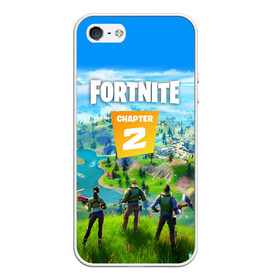 Чехол для iPhone 5/5S матовый с принтом FORTNITE 2 ЧАСТЬ (2 СТОРОНЫ) в Екатеринбурге, Силикон | Область печати: задняя сторона чехла, без боковых панелей | 1 сезон | 11 сезон | 2 часть | battle | chapter 2 | fort | fortnite | fortnite 2 | royale | season 11 | битва | королевская | форт | фортнайт