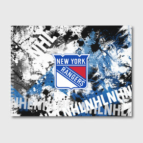Альбом для рисования с принтом Нью-Йорк Рейнджерс в Екатеринбурге, 100% бумага
 | матовая бумага, плотность 200 мг. | Тематика изображения на принте: hockey | new york | new york rangers | nhl | rangers | usa | нхл | нью йорк | нью йорк рейнджерс | рейнджерс | спорт | сша | хоккей | шайба