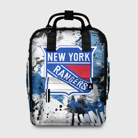 Женский рюкзак 3D с принтом Нью-Йорк Рейнджерс в Екатеринбурге, 100% полиэстер | лямки с регулируемой длиной, сверху ручки, чтобы рюкзак нести как сумку. Основное отделение закрывается на молнию, как и внешний карман. Внутри два дополнительных кармана, один из которых закрывается на молнию. По бокам два дополнительных кармашка, куда поместится маленькая бутылочка
 | hockey | new york | new york rangers | nhl | rangers | usa | нхл | нью йорк | нью йорк рейнджерс | рейнджерс | спорт | сша | хоккей | шайба