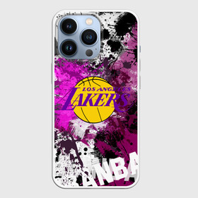 Чехол для iPhone 13 Pro с принтом Лос Анджелес Лейкерс в Екатеринбурге,  |  | lakers | los angeles | los angeles lakers | nba | баскетбол | лейкерс | лос анджелес | лос анджелес лейкерс | нба