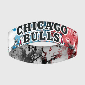 Повязка на голову 3D с принтом Чикаго Буллз в Екатеринбурге,  |  | bulls | chicago | chicago bulls | nba | баскетбол | буллз | нба | чикаго | чикаго буллз