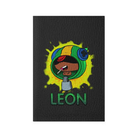 Обложка для паспорта матовая кожа с принтом Leon (Brawl Stars) в Екатеринбурге, натуральная матовая кожа | размер 19,3 х 13,7 см; прозрачные пластиковые крепления | brawl stars | crow | game | leon | бравл | бравл стар | бравл старс | ворон | ворона | детская | детям | игра | компьютерная игра | кров | леон | персонаж | развлечение