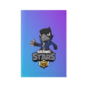 Обложка для паспорта матовая кожа с принтом Crow (Brawl Stars) в Екатеринбурге, натуральная матовая кожа | размер 19,3 х 13,7 см; прозрачные пластиковые крепления | brawl stars | crow | game | leon | бравл | бравл стар | бравл старс | ворон | ворона | детская | детям | игра | компьютерная игра | кров | леон | персонаж | развлечение