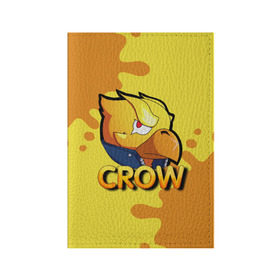 Обложка для паспорта матовая кожа с принтом Crow (Brawl Stars) в Екатеринбурге, натуральная матовая кожа | размер 19,3 х 13,7 см; прозрачные пластиковые крепления | brawl stars | crow | game | leon | бравл | бравл стар | бравл старс | ворон | ворона | детская | детям | игра | компьютерная игра | кров | леон | персонаж | развлечение