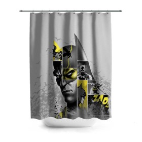 Штора 3D для ванной с принтом Batman 80th Anniversary в Екатеринбурге, 100% полиэстер | плотность материала — 100 г/м2. Стандартный размер — 146 см х 180 см. По верхнему краю — пластиковые люверсы для креплений. В комплекте 10 пластиковых колец | 80 | 80th | anniversary | bat man | batman | batman comics | caped crusader | dark knight | shtatbat | бетмен | брюс уэйн | бэт мен | бэтмен | тёмный рыцарь