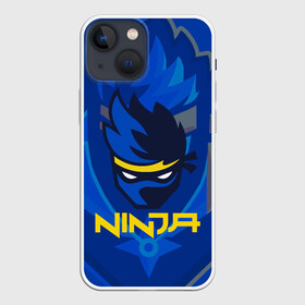 Чехол для iPhone 13 mini с принтом FORTNITE NINJA в Екатеринбурге,  |  | fnchap2 | fortnite | fortnite 2 | fortnite x | marshmello | ninja | ninja hyper streamer | ninja streamer | streamer | tyler blevins | маршмелло | ниндзя | фортнайт | фортнайт 2 | фортнайт глава 2