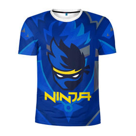 Мужская футболка 3D спортивная с принтом FORTNITE NINJA в Екатеринбурге, 100% полиэстер с улучшенными характеристиками | приталенный силуэт, круглая горловина, широкие плечи, сужается к линии бедра | fnchap2 | fortnite | fortnite 2 | fortnite x | marshmello | ninja | ninja hyper streamer | ninja streamer | streamer | tyler blevins | маршмелло | ниндзя | фортнайт | фортнайт 2 | фортнайт глава 2