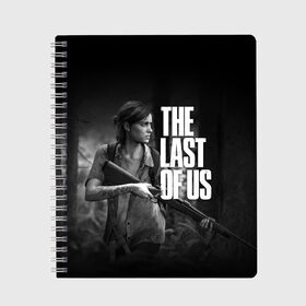 Тетрадь с принтом THE LAST OF US в Екатеринбурге, 100% бумага | 48 листов, плотность листов — 60 г/м2, плотность картонной обложки — 250 г/м2. Листы скреплены сбоку удобной пружинной спиралью. Уголки страниц и обложки скругленные. Цвет линий — светло-серый
 | cicadas | fireflies | naughty dog | the last of us | the last of us part 2 | джоэл | последние из нас | цикады | элли