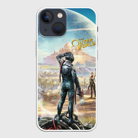 Чехол для iPhone 13 mini с принтом The Outer World в Екатеринбурге,  |  | fallout | fallout new vegas | new vegas | obsidian | obsidian entertainment | outer worlds | private division | rpg | the outer | the outer worlds