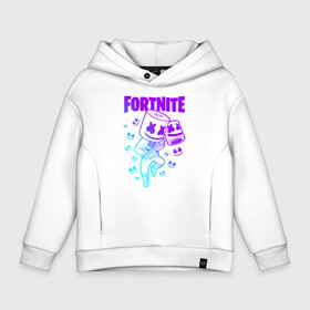 Детское худи Oversize хлопок с принтом FORTNITE MARSHMELLO в Екатеринбурге, френч-терри — 70% хлопок, 30% полиэстер. Мягкий теплый начес внутри —100% хлопок | боковые карманы, эластичные манжеты и нижняя кромка, капюшон на магнитной кнопке | Тематика изображения на принте: chapter 2 | fortnite | marshmello | диджей | игры | маршмэллоу | молоток | фортнайт