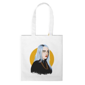 Сумка 3D повседневная с принтом Billie Eilish в Екатеринбурге, 100% полиэстер | Плотность: 200 г/м2; Размер: 34×35 см; Высота лямок: 30 см | bad | billie | boy | boys | eilish | girl | girls | music | pop | rap | sad | trend | билли | грустно | девочка | девочки | девушка | мальчик | музыка | поп | рэп | тренд | эйлиш