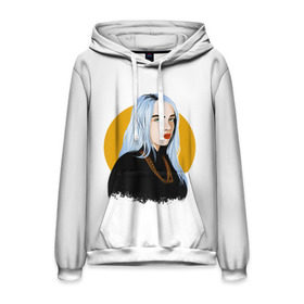 Мужская толстовка 3D с принтом Billie Eilish в Екатеринбурге, 100% полиэстер | двухслойный капюшон со шнурком для регулировки, мягкие манжеты на рукавах и по низу толстовки, спереди карман-кенгуру с мягким внутренним слоем. | bad | billie | boy | boys | eilish | girl | girls | music | pop | rap | sad | trend | билли | грустно | девочка | девочки | девушка | мальчик | музыка | поп | рэп | тренд | эйлиш