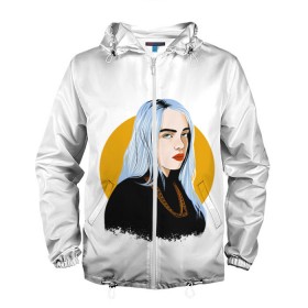 Мужская ветровка 3D с принтом Billie Eilish в Екатеринбурге, 100% полиэстер | подол и капюшон оформлены резинкой с фиксаторами, два кармана без застежек по бокам, один потайной карман на груди | bad | billie | boy | boys | eilish | girl | girls | music | pop | rap | sad | trend | билли | грустно | девочка | девочки | девушка | мальчик | музыка | поп | рэп | тренд | эйлиш