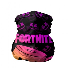 Бандана-труба 3D с принтом FORTNITE MARSHMELLO в Екатеринбурге, 100% полиэстер, ткань с особыми свойствами — Activecool | плотность 150‒180 г/м2; хорошо тянется, но сохраняет форму | chapter 2 | fortnite | marshmello | диджей | игры | маршмэллоу | молоток | фортнайт