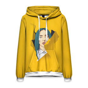 Мужская толстовка 3D с принтом Billie Eilish в Екатеринбурге, 100% полиэстер | двухслойный капюшон со шнурком для регулировки, мягкие манжеты на рукавах и по низу толстовки, спереди карман-кенгуру с мягким внутренним слоем. | bad | billie | boy | boys | eilish | girl | girls | music | pop | rap | sad | trend | билли | грустно | девочка | девочки | девушка | мальчик | музыка | поп | рэп | тренд | эйлиш