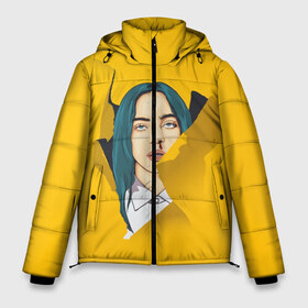 Мужская зимняя куртка 3D с принтом Billie Eilish в Екатеринбурге, верх — 100% полиэстер; подкладка — 100% полиэстер; утеплитель — 100% полиэстер | длина ниже бедра, свободный силуэт Оверсайз. Есть воротник-стойка, отстегивающийся капюшон и ветрозащитная планка. 

Боковые карманы с листочкой на кнопках и внутренний карман на молнии. | bad | billie | boy | boys | eilish | girl | girls | music | pop | rap | sad | trend | билли | грустно | девочка | девочки | девушка | мальчик | музыка | поп | рэп | тренд | эйлиш