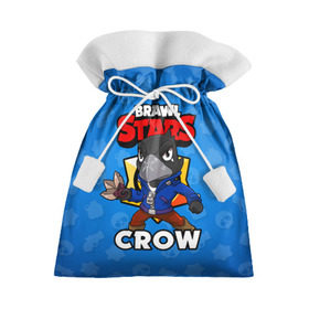 Подарочный 3D мешок с принтом BRAWL STARS CROW в Екатеринбурге, 100% полиэстер | Размер: 29*39 см | brawl stars | brawl stars crow | brawler | crow | бравл старз | бравлер | ворон