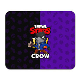 Коврик для мышки прямоугольный с принтом BRAWL STARS CROW в Екатеринбурге, натуральный каучук | размер 230 х 185 мм; запечатка лицевой стороны | brawl stars | brawl stars crow | brawler | crow | бравл старз | бравлер | ворон