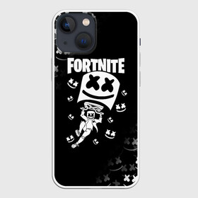 Чехол для iPhone 13 mini с принтом FORTNITE x MARSHMELLO в Екатеринбурге,  |  | fortnite | fortnite 2 | fortnite x | marshmello | ninja | ninja hyper streamer | ninja streamer | streamer | tyler blevins | маршмелло | ниндзя | фортнайт | фортнайт 2 | фортнайт глава 2