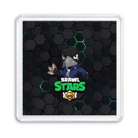 Магнит 55*55 с принтом Crow (Brawl Stars) в Екатеринбурге, Пластик | Размер: 65*65 мм; Размер печати: 55*55 мм | brawl stars | crow | game | leon | бравл | бравл стар | бравл старс | ворон | ворона | детская | детям | игра | компьютерная игра | кров | леон | персонаж | развлечение