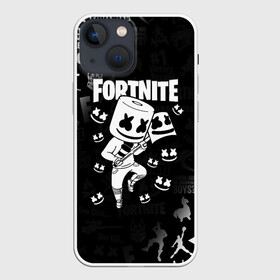 Чехол для iPhone 13 mini с принтом FORTNITE MARSHMELLO в Екатеринбурге,  |  | fnchap2 | fortnite | fortnite 2 | fortnite x | marshmello | ninja | ninja hyper streamer | ninja streamer | streamer | tyler blevins | маршмелло | ниндзя | фортнайт | фортнайт 2 | фортнайт глава 2