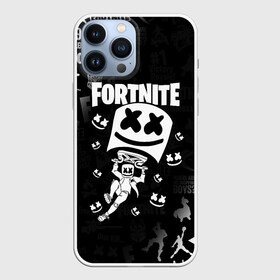 Чехол для iPhone 13 Pro Max с принтом FORTNITE MARSHMELLO в Екатеринбурге,  |  | Тематика изображения на принте: fnchap2 | fortnite | fortnite 2 | fortnite x | marshmello | ninja | ninja hyper streamer | ninja streamer | streamer | tyler blevins | маршмелло | ниндзя | фортнайт | фортнайт 2 | фортнайт глава 2