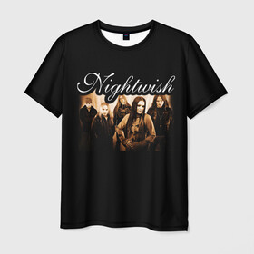 Мужская футболка 3D с принтом Nightwish в Екатеринбурге, 100% полиэфир | прямой крой, круглый вырез горловины, длина до линии бедер | Тематика изображения на принте: metal | nightwish | symphonic metal | tarja | tarja turunen | turunen | метал | найтвиш | симфоник метал | тарья | турунен