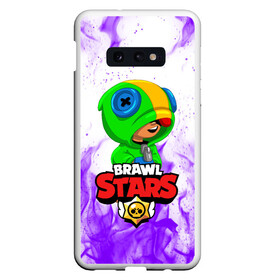 Чехол для Samsung S10E с принтом BRAWL STARS LEON в Екатеринбурге, Силикон | Область печати: задняя сторона чехла, без боковых панелей | brawl stars | bull | colt | crow | leon | stars | берли | бо | брок | ворон | джесси | динамайк | дэррил | кольт | леон | мортис | нита | пайпер | пенни | поко | пэм | рикошет | спайк | фрэнк | шелли | эль примо