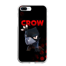 Чехол для iPhone 7Plus/8 Plus матовый с принтом BRAWL STARS CROW в Екатеринбурге, Силикон | Область печати: задняя сторона чехла, без боковых панелей | brawl stars | bull | colt | crow | leon | stars | берли | бо | брок | ворон | джесси | динамайк | дэррил | кольт | леон | мортис | нита | пайпер | пенни | поко | пэм | рикошет | спайк | фрэнк | шелли | эль примо